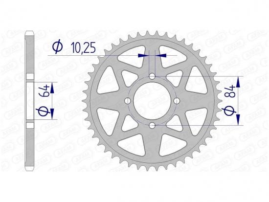 AFAM Kettenrad Aluminium Z41 fr Quad Suzuki LTZ 400