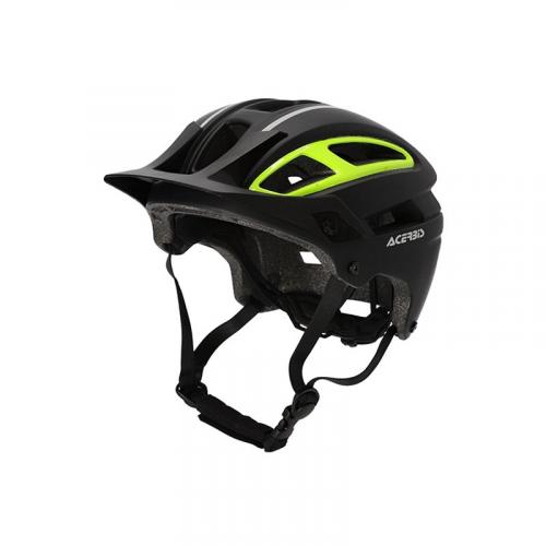 Acerbis 24665 Doublep Fahrrad MTB Downhill E-Bike Montenbike Helm S/M 53-58cm schwarz / neongelb