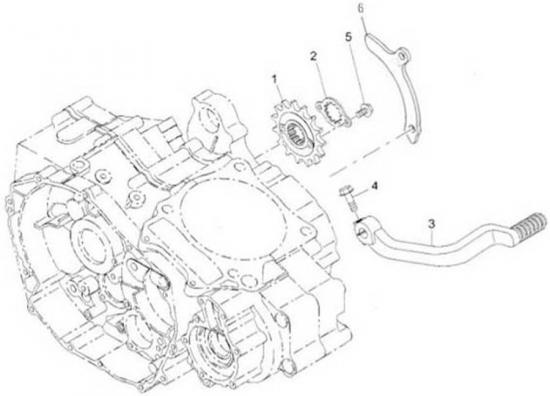 24700-501-000 Schalthebel komplett Bild Nr. 3 Quad ATV Adly Beeline Online Herkules 450 500