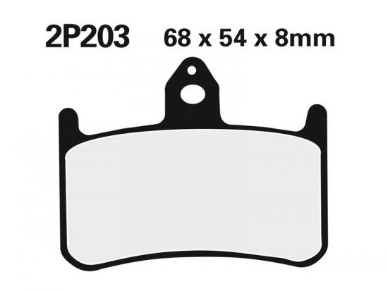 2P-203ST NISSIN Street /Off-Road Sintermetall Bremsbelge - 2P-203ST