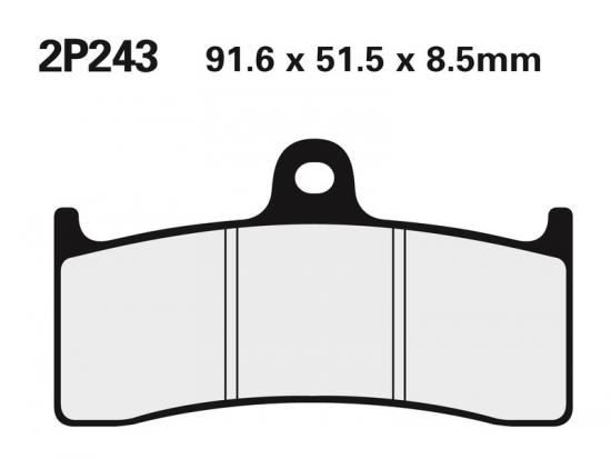 2P-243ST NISSIN Street /Off-Road Sintermetall Bremsbelge - 2P-243ST