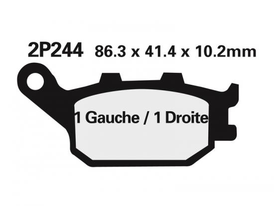 2P-244ST NISSIN Street /Off-Road Sintermetall Bremsbelge - 2P-244ST