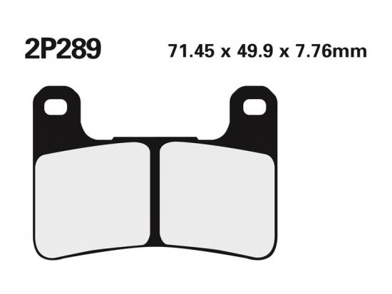 2P-289ST NISSIN Street /Off-Road Sintermetall Bremsbelge - 2P-289ST