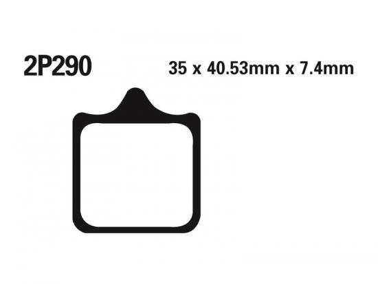 2P-290ST NISSIN Street /Off-Road Sintermetall Bremsbeläge Set (4 Stück)