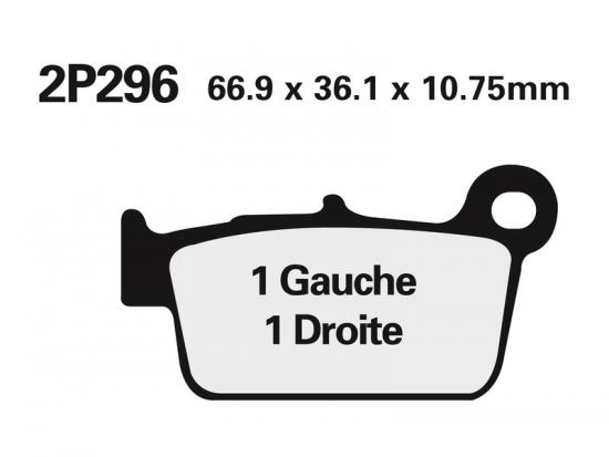 2P-296ST-MX NISSIN Street /Off-Road Sintermetall Bremsbelge - 2P-296ST-MX