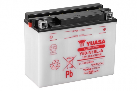 Y50-N18L-A YUASA Batterie ohne Säurepack!!
