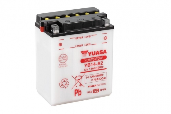 YB14-A2 YUASA Batterie ohne Säurepack!!