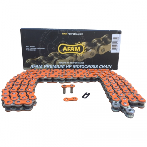 AFAM Kette verstrkt Typ A520MX4-O 520 / 120 Glieder Farbe Orange von 250cc bis 500cc