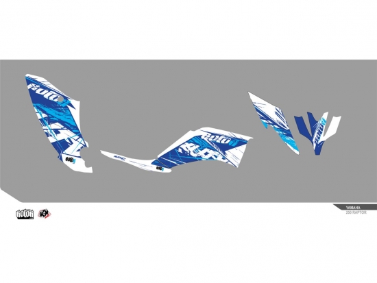 KUTVEK ROTOR Grafik Kit blau für Yamaha YFM 700R 03-13