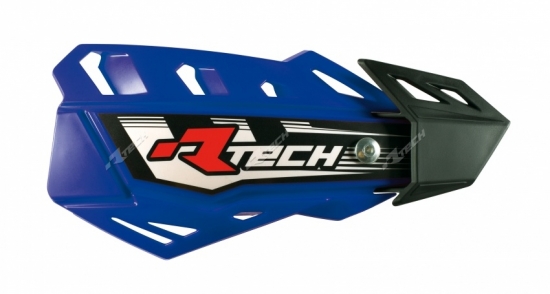 RaceTech Handprotektor verstellbar in drei Seitenpositionen in YFZ blau