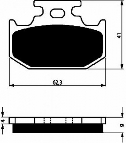 BGS3-001 GoldFren Sinter Bremsbelag Typ: S3 mit TÜV Zertifizierung für Yamaha Siehe Tabelle