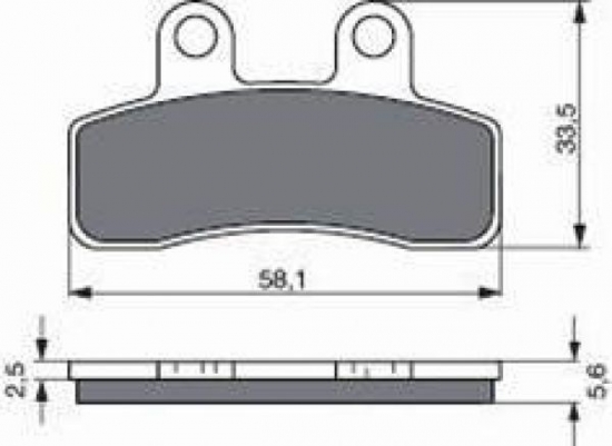 BGS3-250 GoldFren Bremsbeläge Typ: S3 mit TÜV Zertifizierung für Quadzilla siehe Tabelle