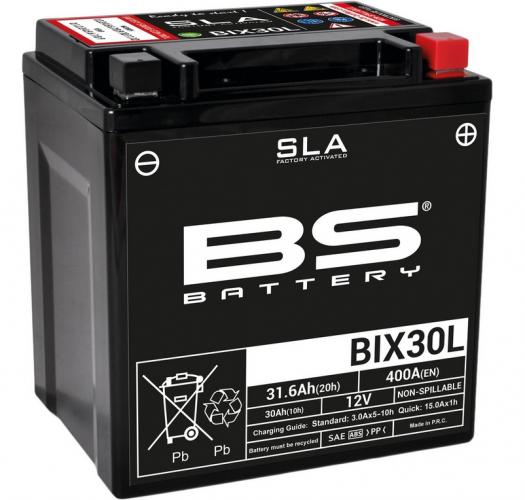 BIX30L BS Batterie SLA YIX30L-BS Wartungsfrei Werkseitig aktiviert fr Polaris Sportsman Scrambler