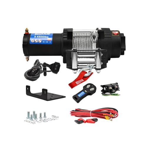 Husar ATV Seilwinde BST S 4500LBS Stahl - Seil Zugkraft 2041kg + Zubehr und Funk Fernbedienung