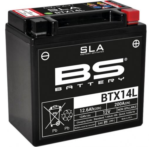 BTX14L BS Batterie Typ SLA YTX14L-BS Wartungsfrei Werkseitig aktiviert fr TGB Blade 250 325