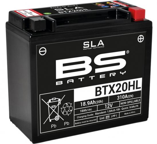 BTX20HL BS Batterie SLA YTX20HL-BS Wartungsfrei Werkseitig aktiviert CanAm  Yamaha TGB Kymco Polaris