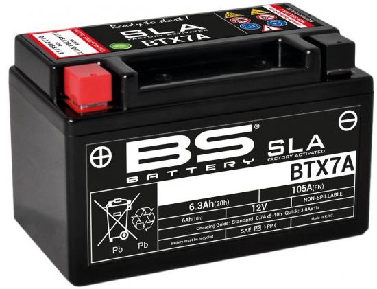 BTX7A BS Batterie SLA YTX7A-BS Wartungsfrei Werkseitig aktiviert SMC Barossa 150 250 Suzuki LTR 450