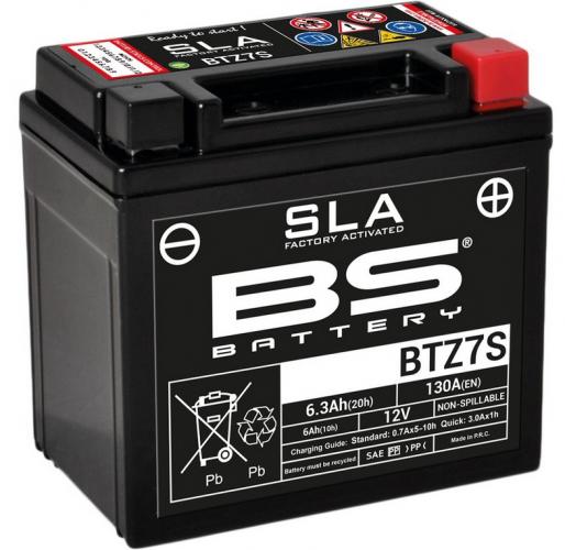 BTZ7S BS Batterie SLA YTZ7S-BS Wartungsfrei Werkseitig aktiviert Yamaha YFM 250 YFZ 450R