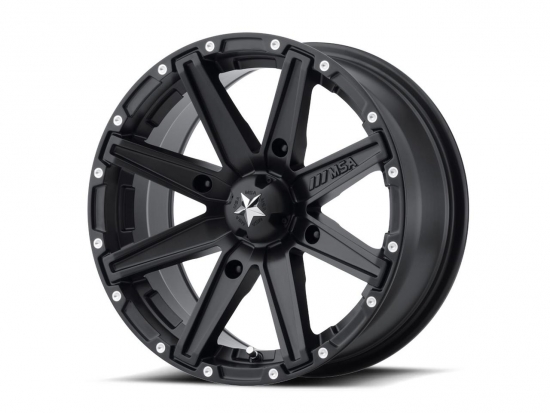 12x7 ( 7x12 ) 4x137 ET 4+3 M33 MSA Alu Felge Clutch Utility black Offroad Wheels M33-02737