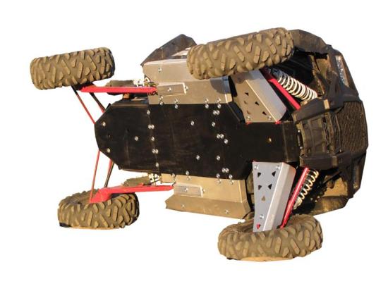 02.14200 Iron Baltic Aluminium + Kunststoff Unterfahrschutz Komplett fr Polaris RZR 1000 XP
