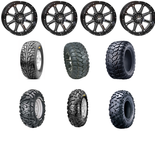 Alu Komplettrdersatz 14 Zoll HD4 m.Teilegutachten fr Yamaha, Suzuki, CanAm, Polaris, TGB, Kymco