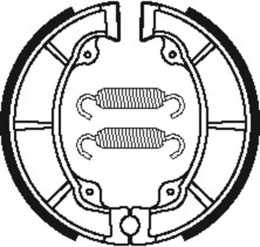 BA038 TECNIUM Street/ATV Organische Bremsbacken - BA038