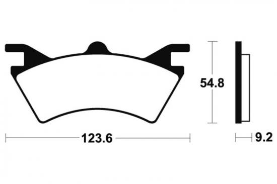 MOR257 TECNIUM Racing MX/ATV Sintermetall Bremsbelge - MOR257