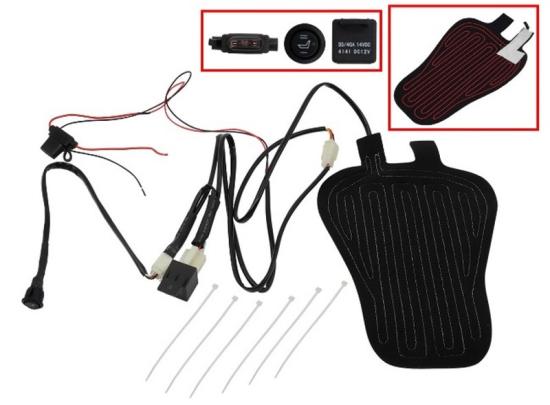 LQ Racing SNO-X Sitzheizung 12V L 29,5cm B 19cm fr Quad ATV Motorrad UTV usw.