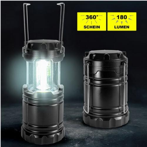 Kleine versenkbare LED Hobby Freizeit Camping Laterne Lampe sehr Hell 180 Lumen