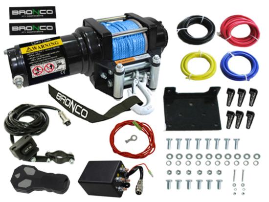 LQ Racing 3500 (1460Kg) Seilwinde Gen.2 Synthetic Kunststoff Seil 5mm x 10m inkl. Fernbedienung