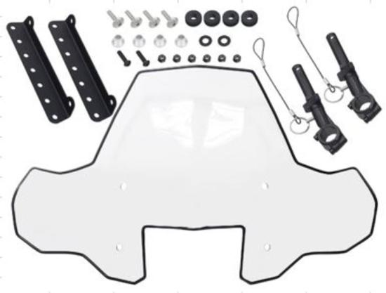 ATV UNI. Windschild Windschutzscheibe 7x Hhenverstellbar  91x51cm Yamaha Grizzly  Suzuki King Quad