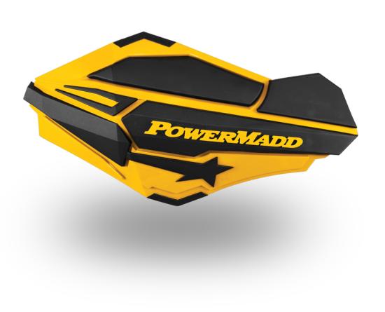 34401 POWERMADD Sentinel Handprotektoren Farbe Ski-Doo gelb / schwarz 2 Stck (Paar)