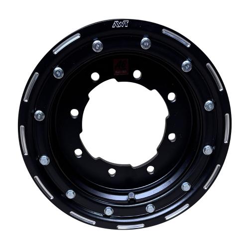 10x5 ( 5x10 ) 3+2 4x156 + 4x144 LQ-Racing AWT Alu Felge Typ Beadlock schwarz vorne