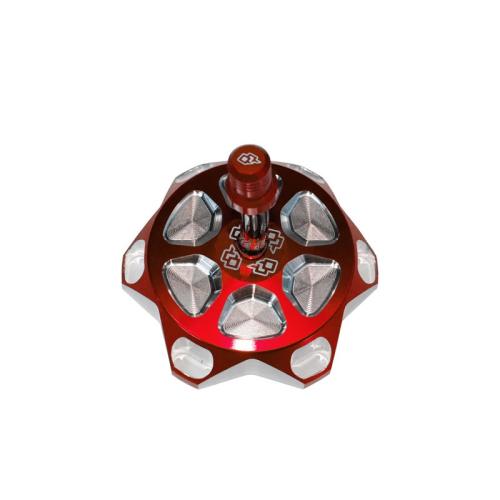 LQ-Racing TANKDECKEL ALUMINIUM ROT ELOXIERT Quad Suzuki LTZ LTR KFX  400 450 Yamaha 660R 350 YFZ