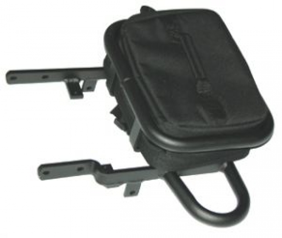 Grab Bar Six Pack Halter mit Tasche 28x20x17cm Farbe schwarz für Kawasaki KFX 450R
