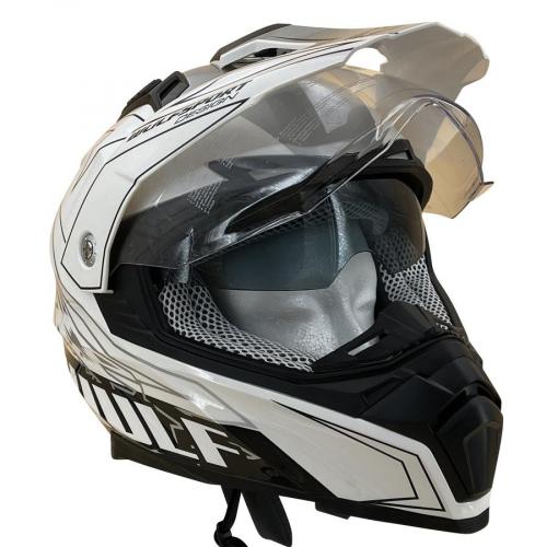 Wulfsport Prima-X Cross Helm M (57-58cm) wei Motorrad Quad Bike Enduro MX BMX Supermoto usw.