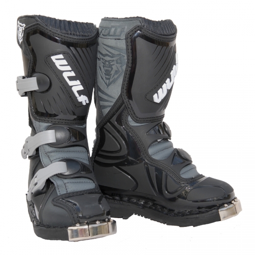 Wulfsport Super Boot LA Kinder Stiefel Enduro Motocross Offroad Quad Schuhe Gre 33 Farbe schwarz